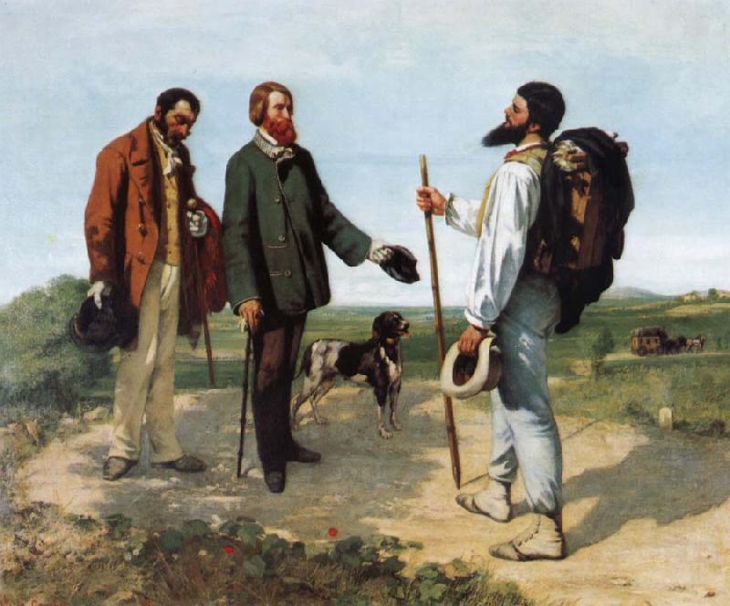 Gustave Courbet Encounter oil painting picture
